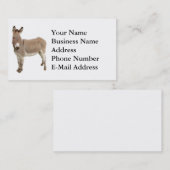 Carte De Visite Photo de Burro à Donkey Cute (Devant / Derrière)