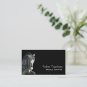 Carte De Visite Photo de cheval de dressage (Debout devant)