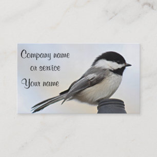 Carte De Visite Photo de Chickadee