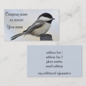 Carte De Visite Photo de Chickadee (Devant / Derrière)