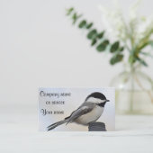 Carte De Visite Photo de Chickadee (Debout devant)