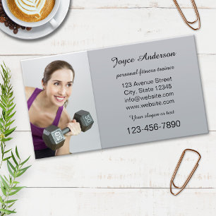 Carte de visite photo de coach sportif personnel