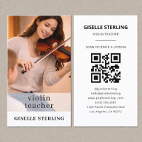 Photo de code QR de professeur de violon