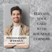 Carte De Visite Photo de code QR professionnel