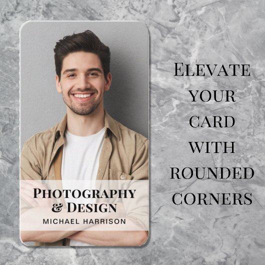 Carte De Visite Photo de code QR professionnel