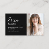 Carte De Visite Photo de code QR professionnel moderne (Devant)