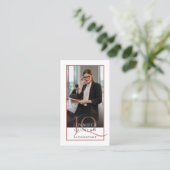 Carte De Visite Photo de comptable moderne (Debout devant)