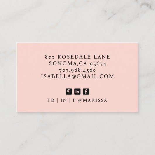 Carte De Visite Photo de comptable professionnel moderne (Dos)