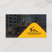 Carte De Visite Photo de constructeur professionnel de bâtiment (Dos)