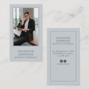 Carte De Visite Photo de consultant commercial professionnel moder