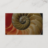 Carte De Visite Photo de coquille de Nautilus (Dos)