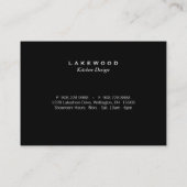 Carte de visite photo de cuisine (Dos)