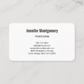 Carte De Visite Photo de Cute Little Orange Fox (Dos)