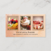 Carte de visite photo de dessert de boulangerie do (Devant)