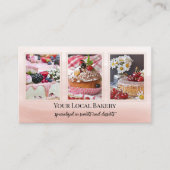 Carte de visite photo de dessert de boulangerie do (Devant)