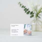 Carte De Visite Photo de Doctor Stéthoscope Pills (Debout devant)