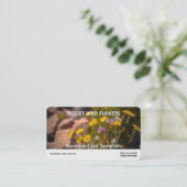 Carte De Visite Photo de Fleurs sauvages du désert (Debout devant)