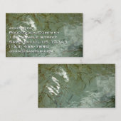 Carte De Visite Photo de la nature de dalles rocheuses couvertes d (Devant / Derrière)