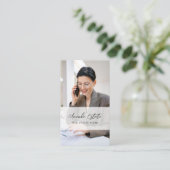 Carte De Visite Photo de l'agent immobilier professionnel (Debout devant)