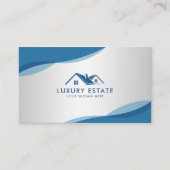 Carte De Visite Photo de l'agent immobilier professionnel Blue & G (Devant)