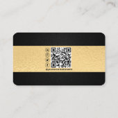 Carte De Visite Photo de l'agent immobilier professionnel élégant (Dos)