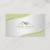 Carte De Visite Photo de l'agent immobilier professionnel Green & (Devant)