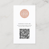 Carte De Visite Photo de l'employé du logo de votre entreprise Cod (Dos)
