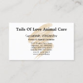 Carte De Visite Photo de l'espace professionnel de protection des  (Dos)