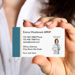 Carte De Visite Photo de l'infirmière Médicale