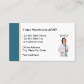 Carte De Visite Photo de l'infirmière Médicale (Devant)