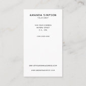 Carte De Visite Photo de location de maison et logo Airbnb (Dos)