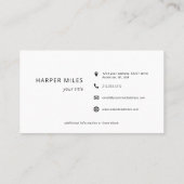 Carte De Visite Photo de location de maison et logo Airbnb (Dos)