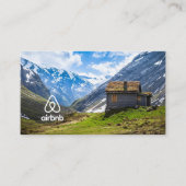 Carte De Visite Photo de location de maison et logo Airbnb (Devant)