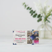 Carte de visite photo de l'organisateur du parti (Debout devant)