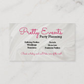 Carte de visite photo de l'organisateur du parti (Dos)