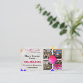 Carte De Visite Photo de l'organisateur du parti (Debout devant)