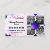 Carte de visite photo de l'organisateur du parti (Devant)