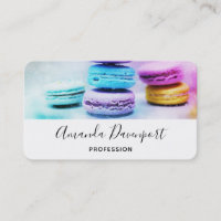 Photo de Macarons colorés