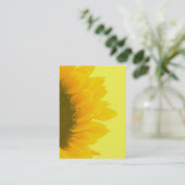 Carte De Visite Photo de macro de tournesol (Debout devant)