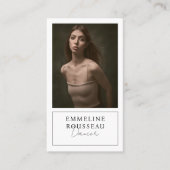 Carte De Visite Photo de mannequin danseuse (Devant)