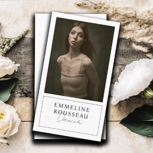 Carte De Visite Photo de mannequin danseuse
