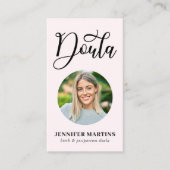 Carte De Visite Photo de naissance et postpartum Doula (Devant)