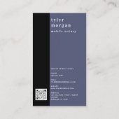 Carte De Visite Photo de portable moderne Notaire (Dos)