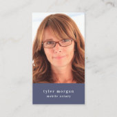 Carte De Visite Photo de portable moderne Notaire (Devant)