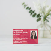 Carte de visite photo de préparation fiscale (Prép (Debout devant)