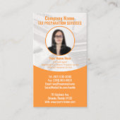 Carte de visite photo de préparation fiscale (Prép (Devant)