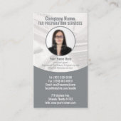 Carte de visite photo de préparation fiscale (Prép (Devant)