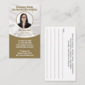 Carte de visite photo de préparation fiscale (Prép (Devant / Derrière)