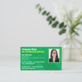 Carte de visite photo de préparation fiscale (Prép (Debout devant)
