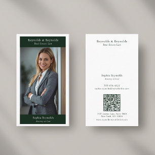 Carte De Visite Photo de Réseau Professionnel d'Entreprise Moderne